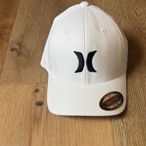 Hurley White Cap with Black Accents
